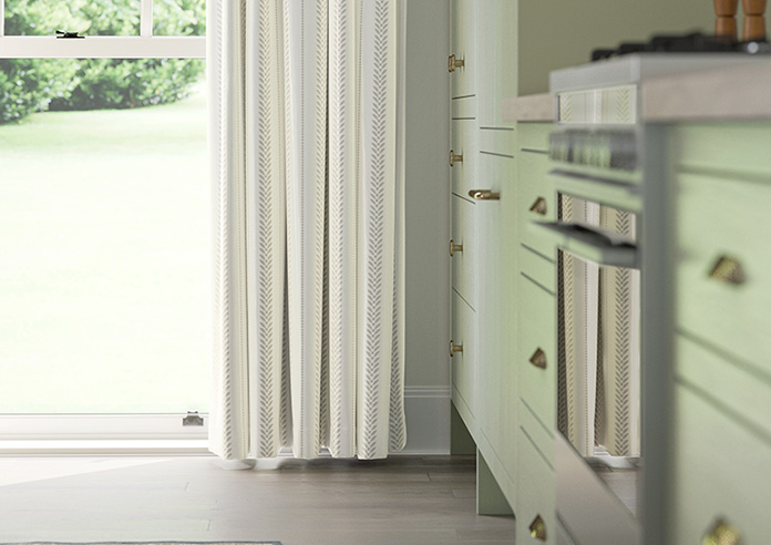 Laurel Stripe, Taupe - Made to Measure Curtains - Image 5